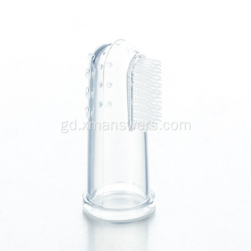 Brusag fhiaclan Silicone Finger Brush Tooth